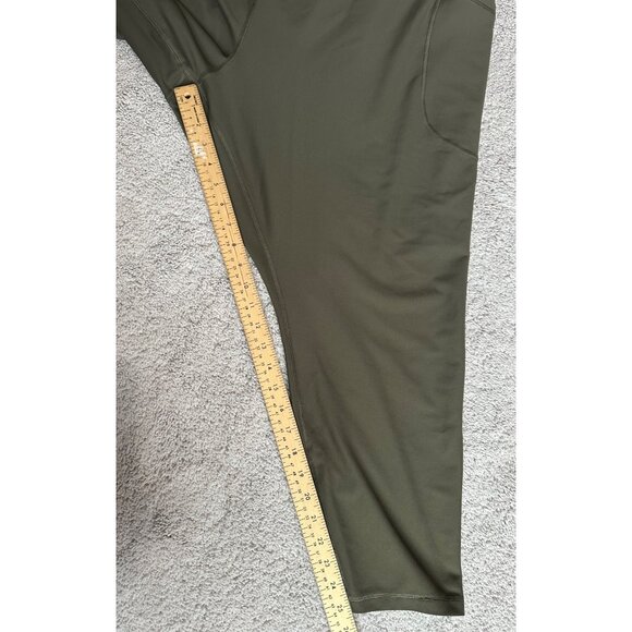 Old Navy Active Powersoft High-Rise Leggings 4X Go-Dry Olive Green - Picture 6 of 9